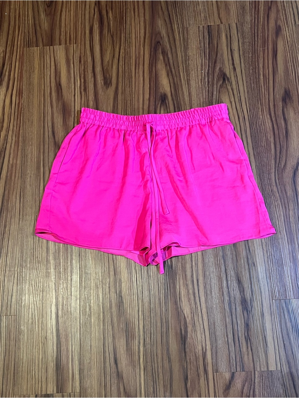 Naked Zebra Neon Pink Elastic Waist Lounge Shorts